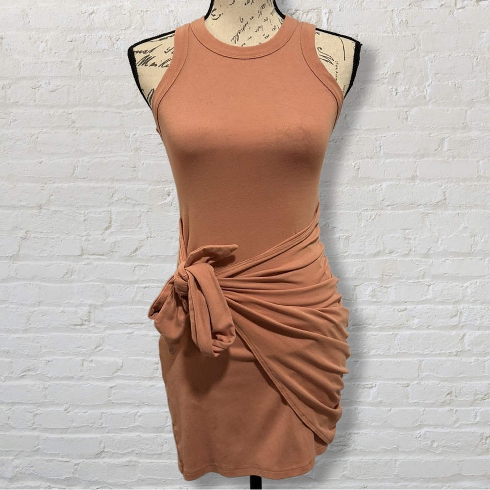 Pink Sleeveless Bodycon Dress - Size XS